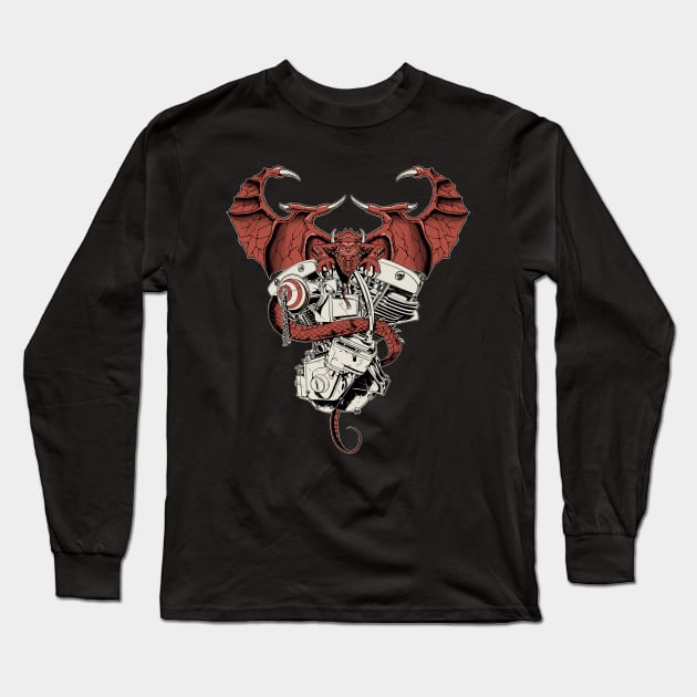 HARLEY ENGINE Long Sleeve T-Shirt by bloody.tpn